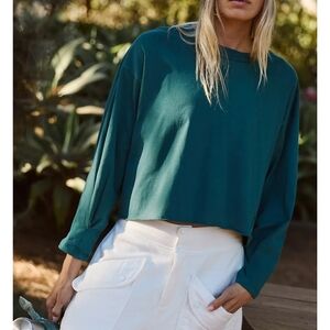 Free People Movement Inspire Layer Tee in Heritage Green